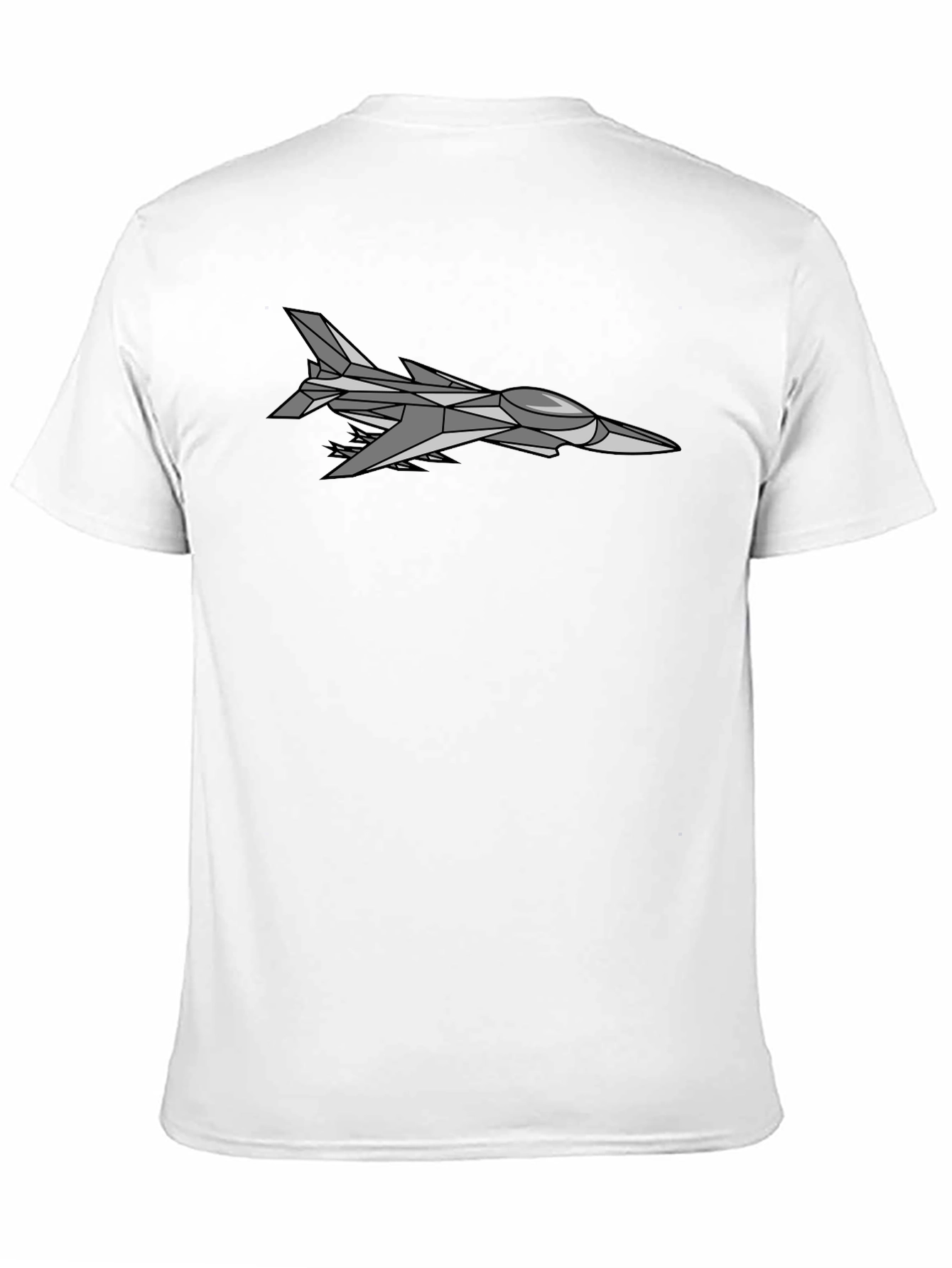 Jet Fighter Graphic Tee - Sleek Black T-Shirt