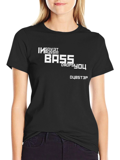 In Soviet Russia Bass Drops You - Graphic Tee
