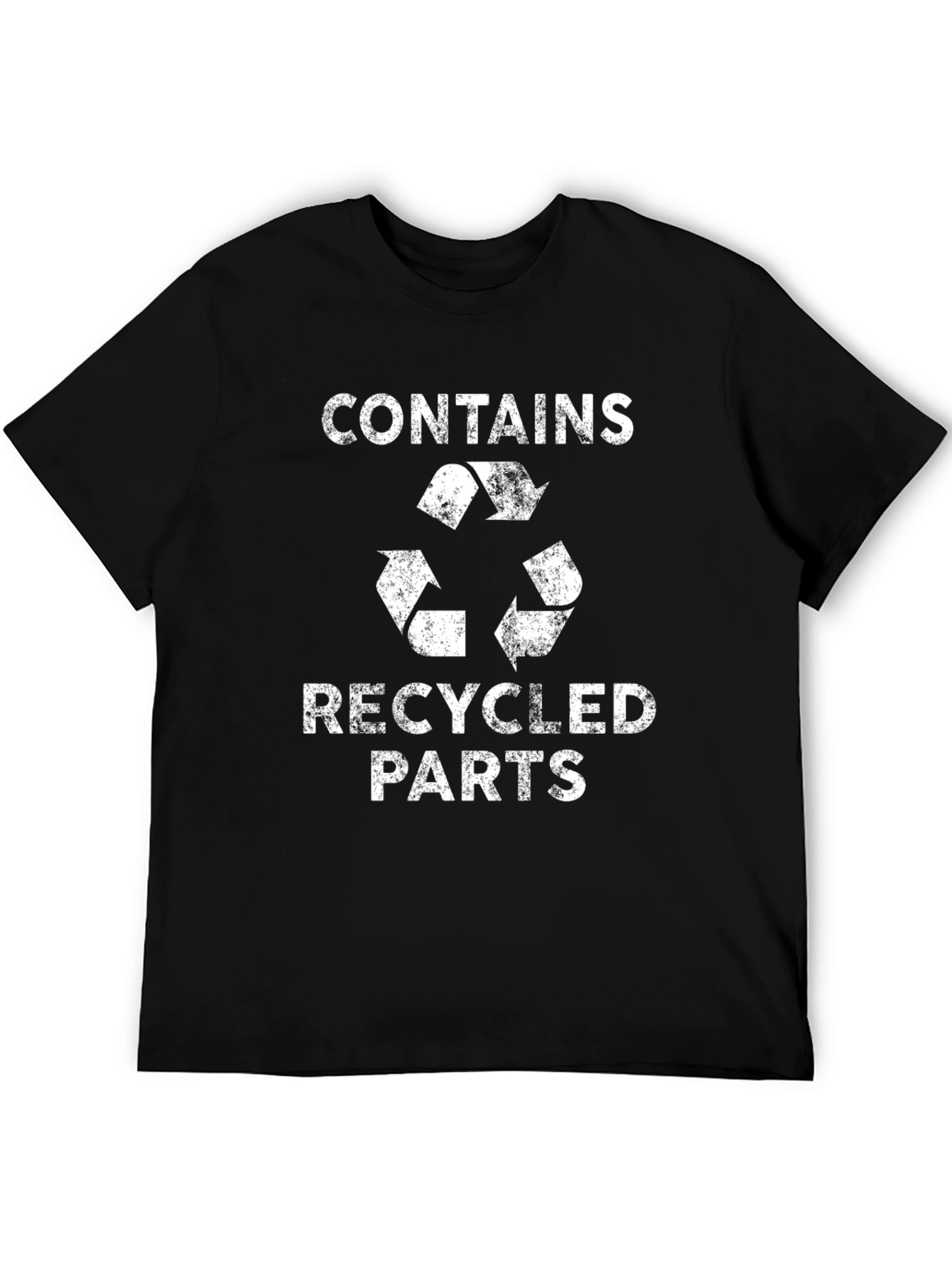 Recycled Parts Graphic Tee - Black