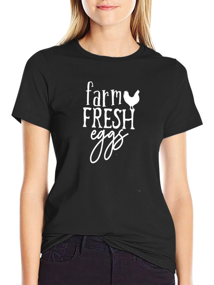 Farm Fresh Eggs Graphic T-Shirt