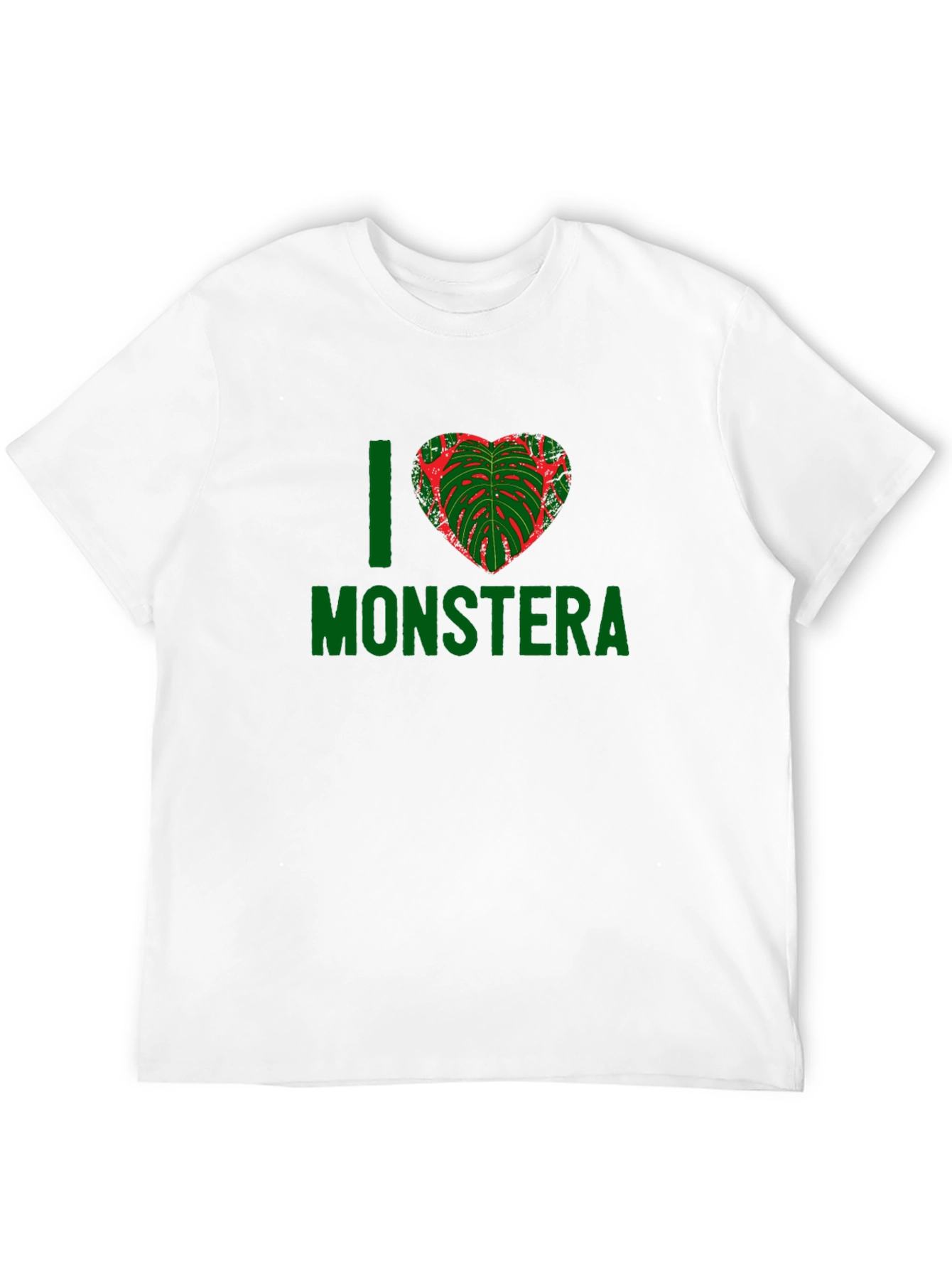 I Heart Monstera T-Shirt - Black Plant Lover Tee