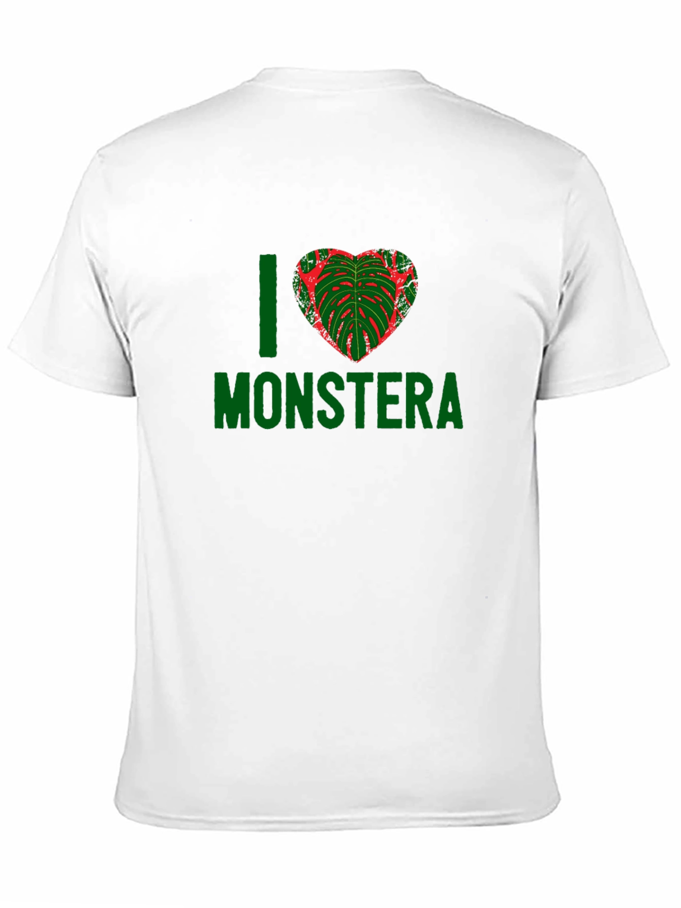I Heart Monstera T-Shirt - Black Plant Lover Tee
