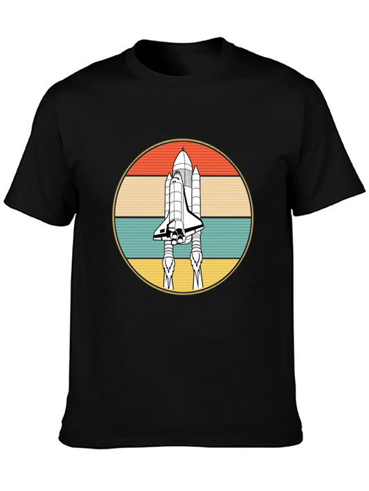 Retro Space Shuttle Graphic T-Shirt