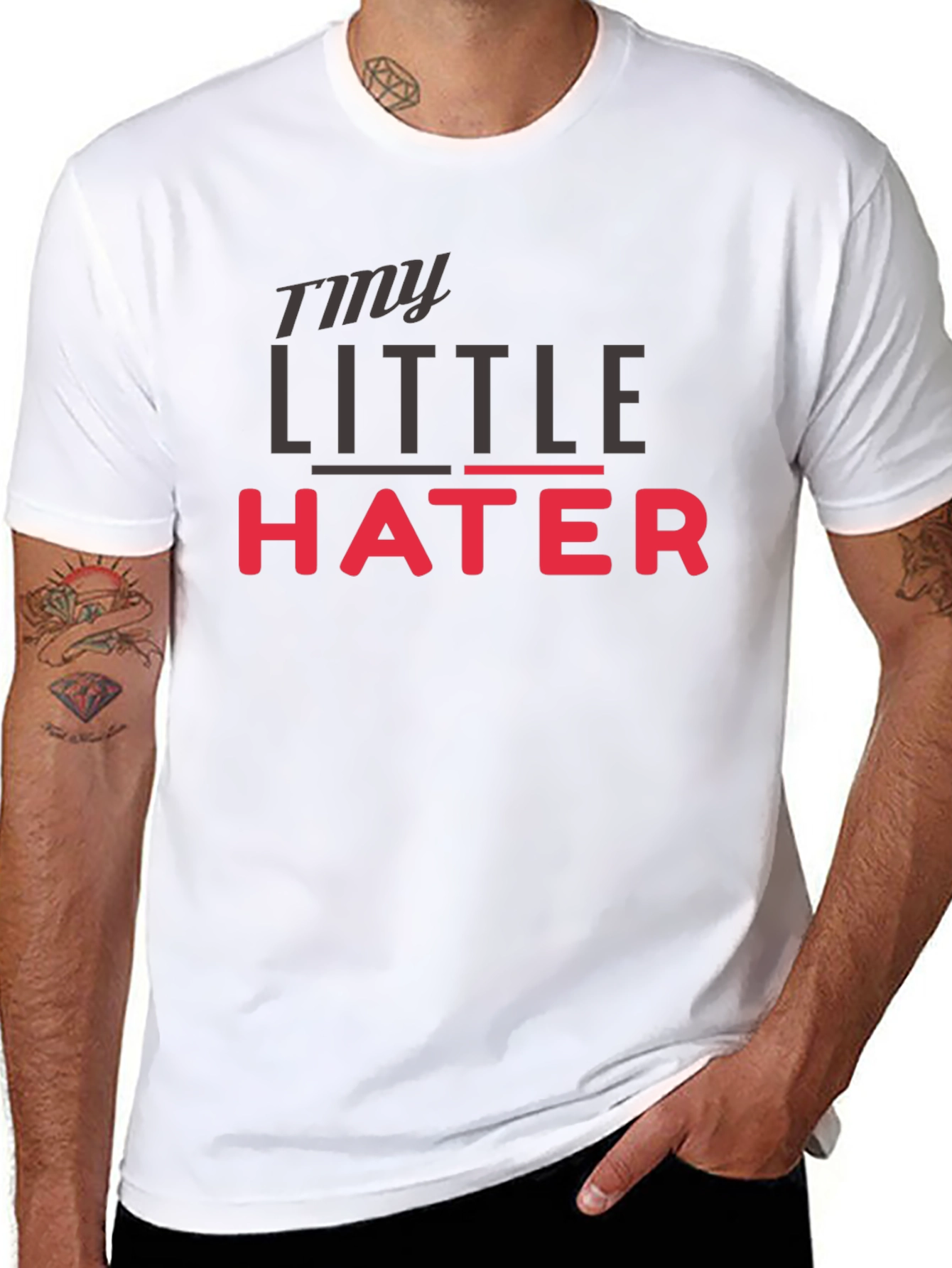 My Little Hater - Novelty Graphic T-Shirt