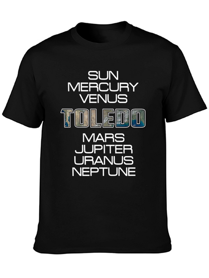 Planets Toledo Graphic T-Shirt - Mens Crew Neck Tee