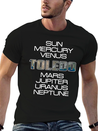 Planets Toledo Graphic T-Shirt - Mens Crew Neck Tee