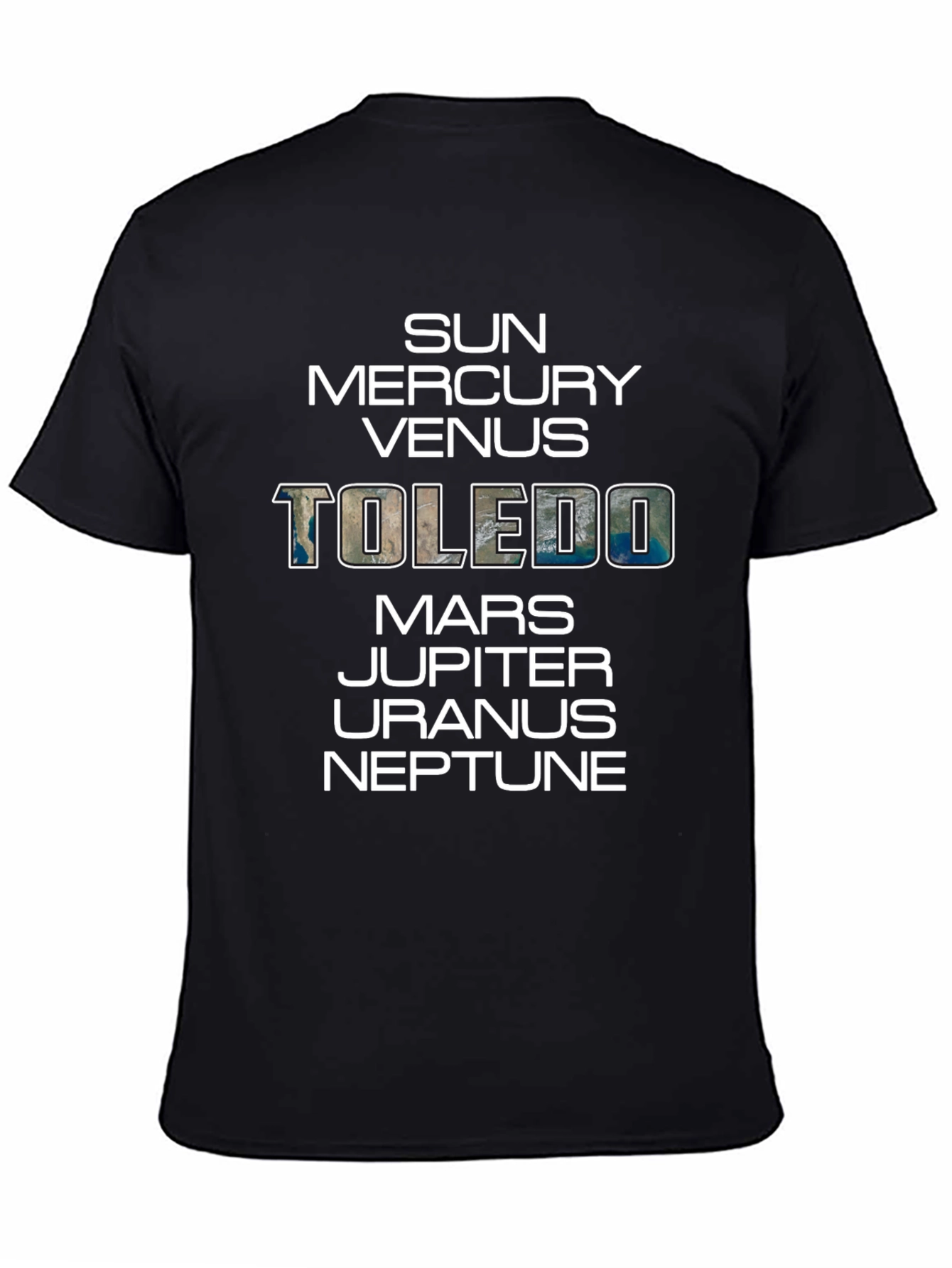 Planets Toledo Graphic T-Shirt - Mens Crew Neck Tee