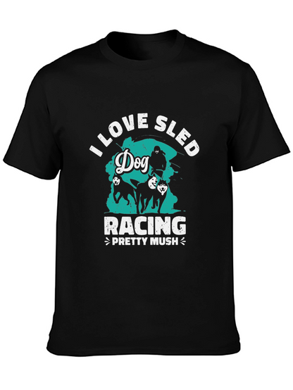 Dog Sled Racing T-Shirt - Pretty Mush Design