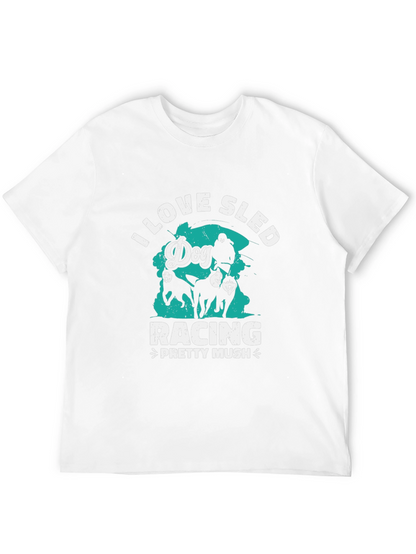 Dog Sled Racing T-Shirt - Pretty Mush Design