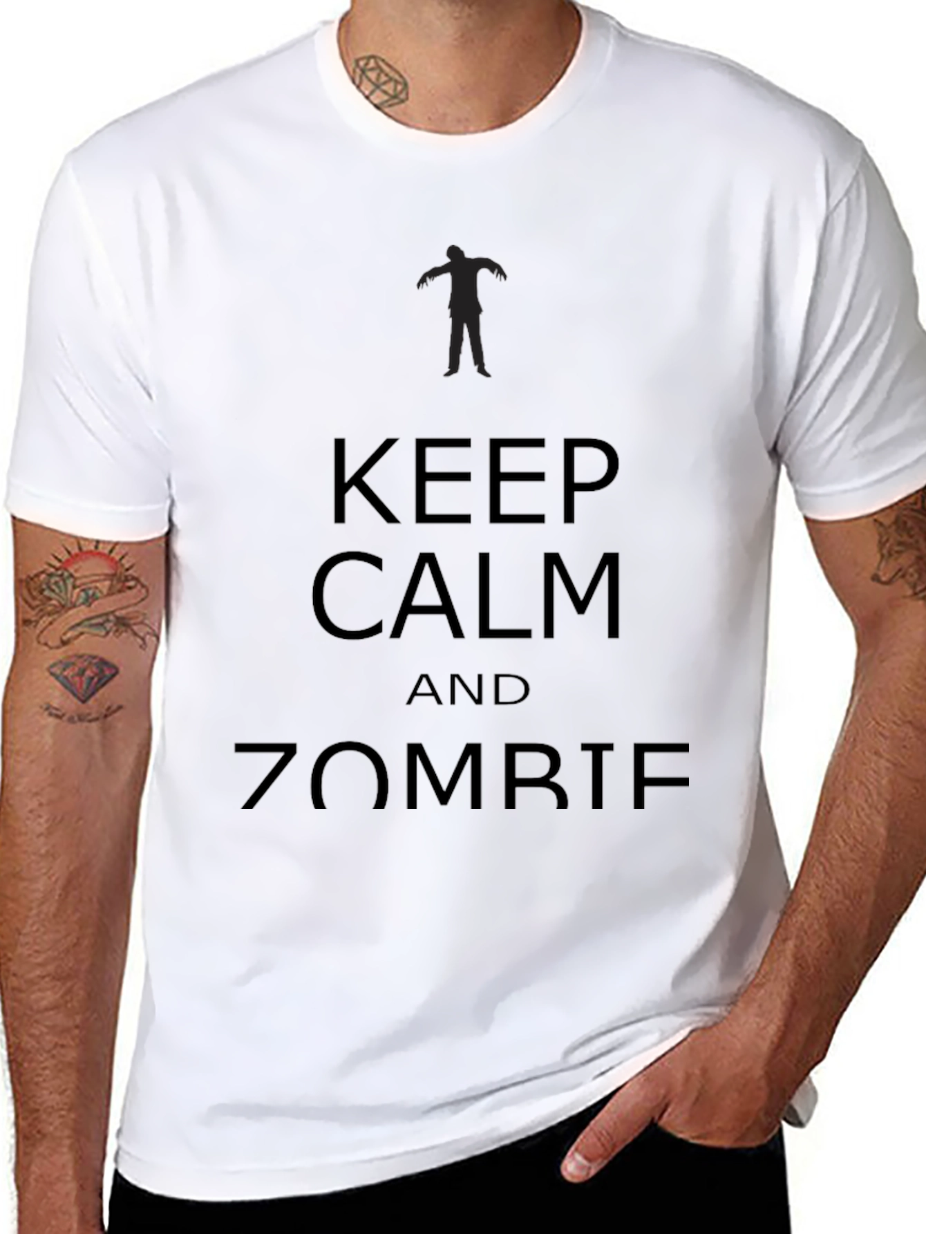 Keep Calm Zombie T-Shirt - Black