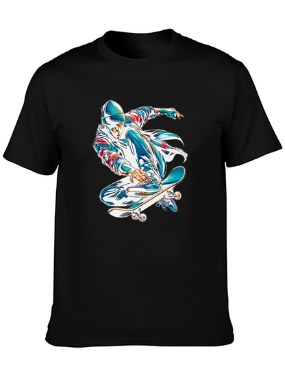 Skater Graphic Black T-Shirt