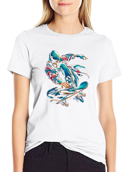 Skater Graphic Black T-Shirt