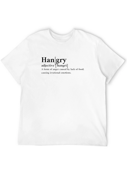 Hangry Definition T-Shirt - Black Funny Tee