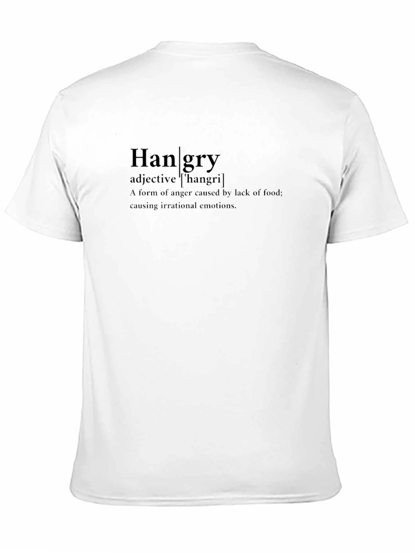 Hangry Definition T-Shirt - Black Funny Tee