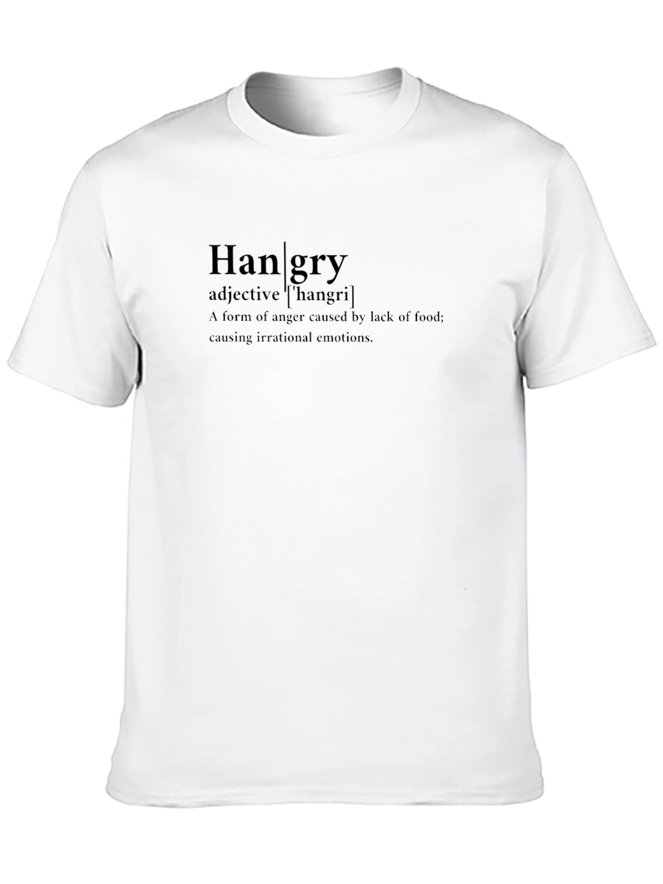 Hangry Definition T-Shirt - Black Funny Tee