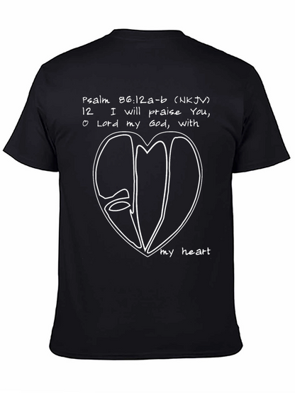 Psalm 86:12 T-Shirt - Praise with All My Heart