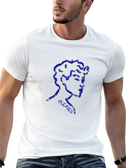 Pleased Graphic Print Black T-Shirt
