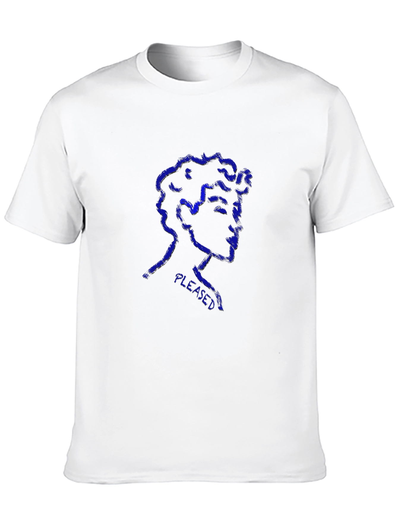 Pleased Graphic Print Black T-Shirt