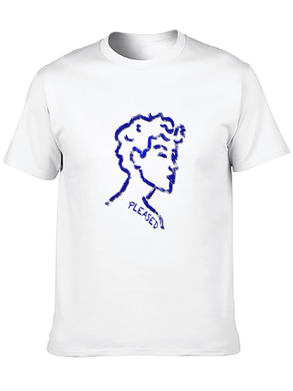 Pleased Graphic Print Black T-Shirt