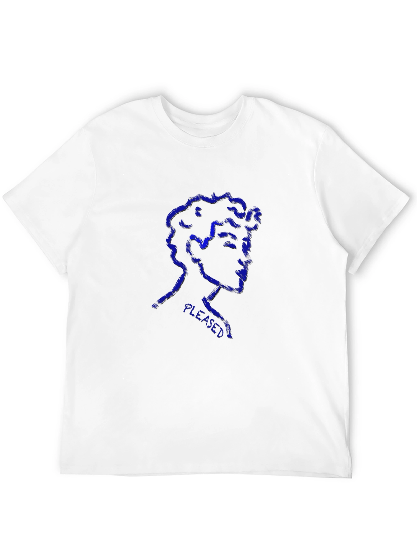 Pleased Graphic Print Black T-Shirt