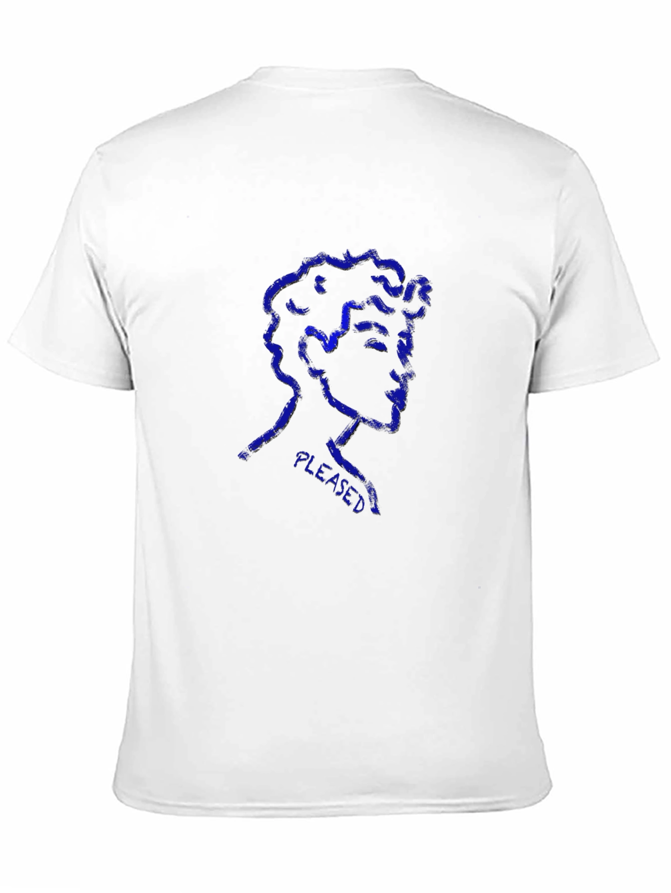 Pleased Graphic Print Black T-Shirt