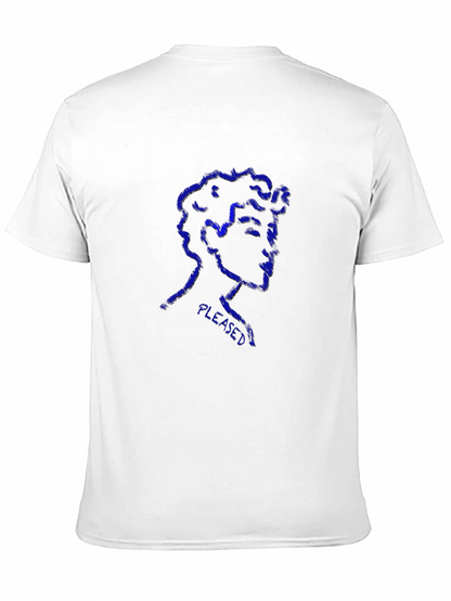 Pleased Graphic Print Black T-Shirt