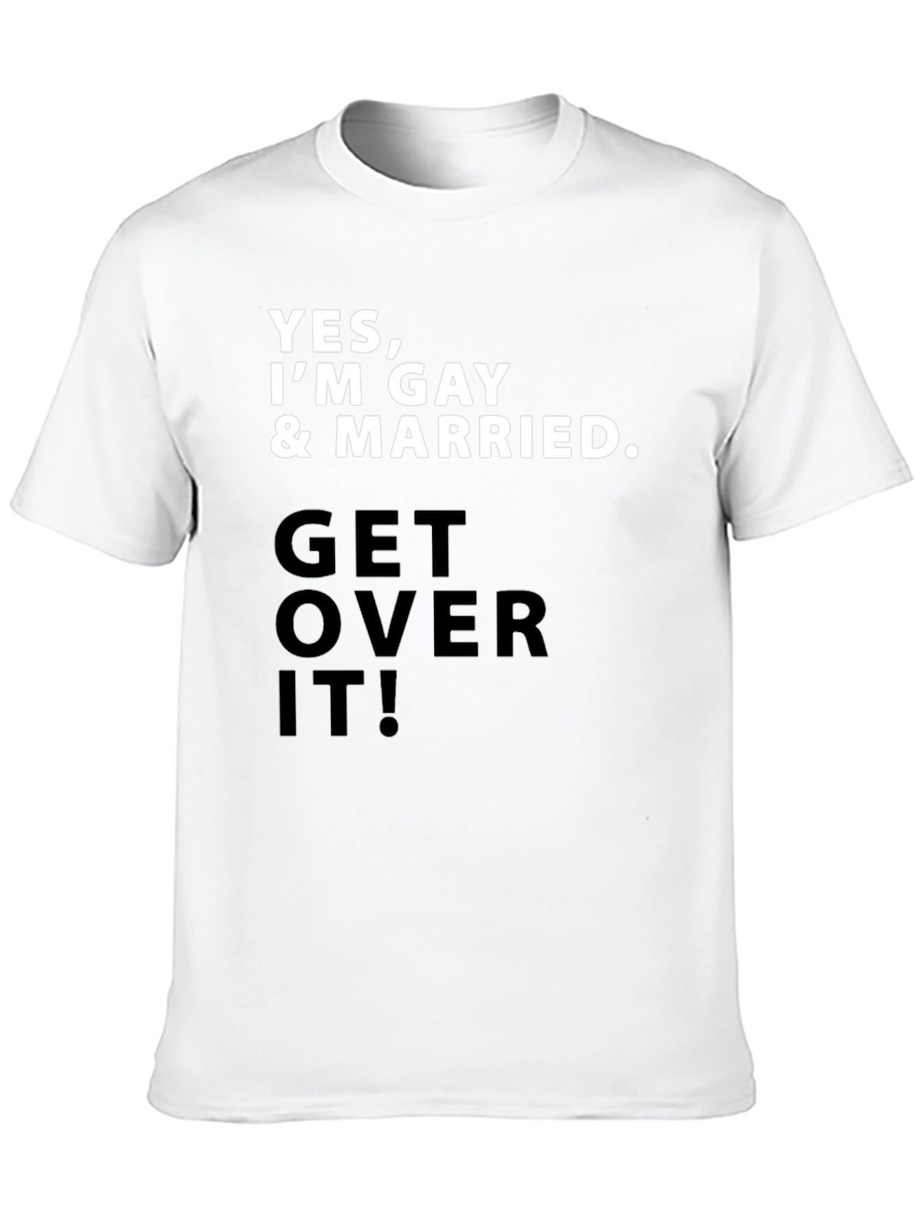 Gay Pride T-Shirt - Yes Im Gay & Married