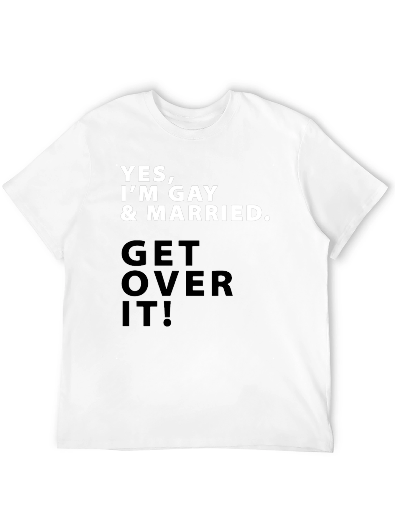 Gay Pride T-Shirt - Yes Im Gay & Married
