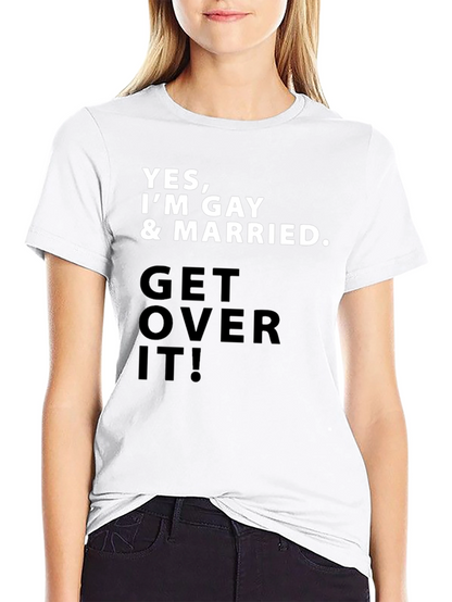 Gay Pride T-Shirt - Yes Im Gay & Married