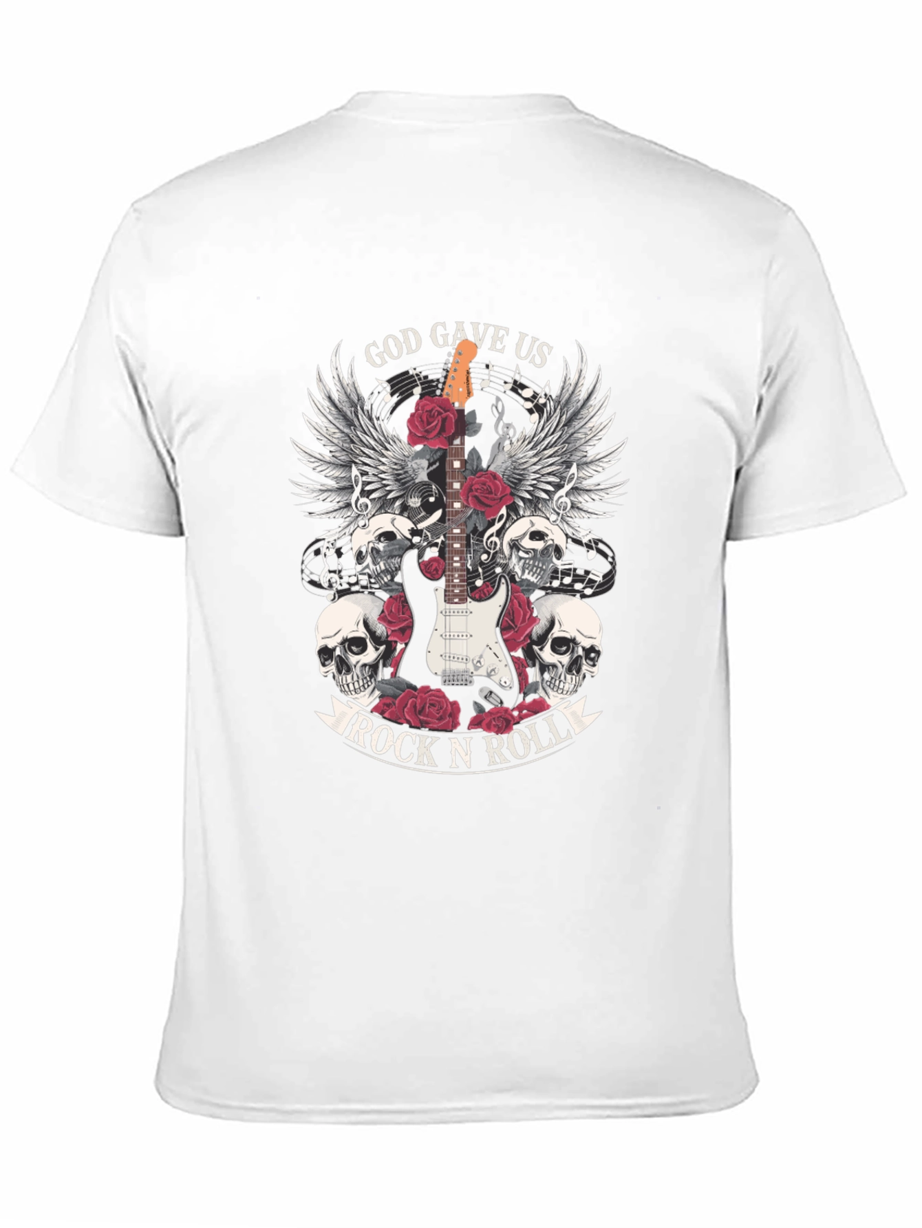 God Gave Us Rock N Roll Graphic T-Shirt