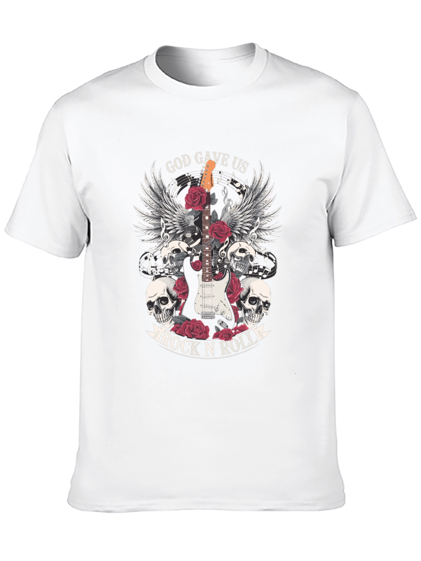 God Gave Us Rock N Roll Graphic T-Shirt
