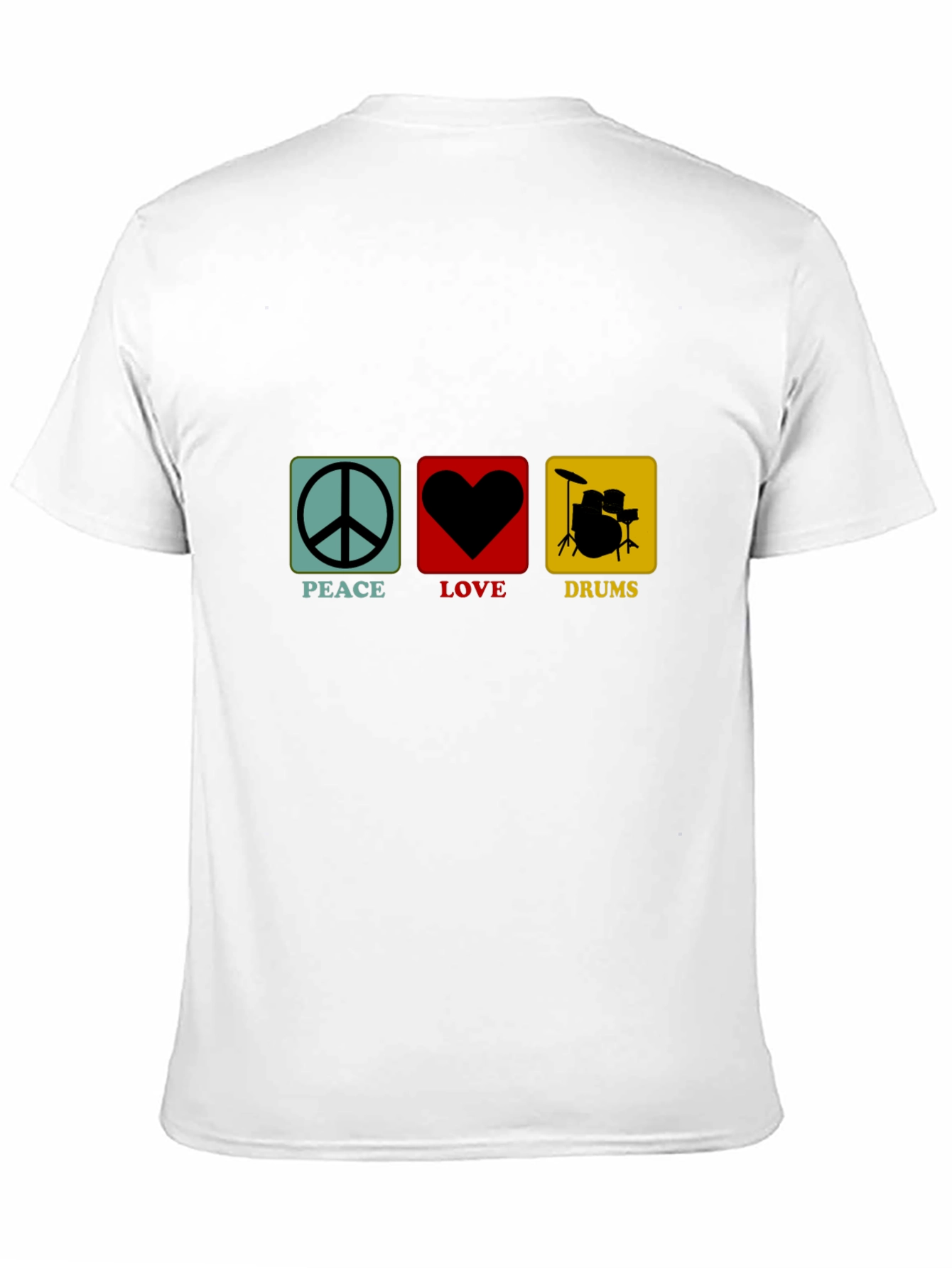 Peace Love Drums Graphic T-Shirt