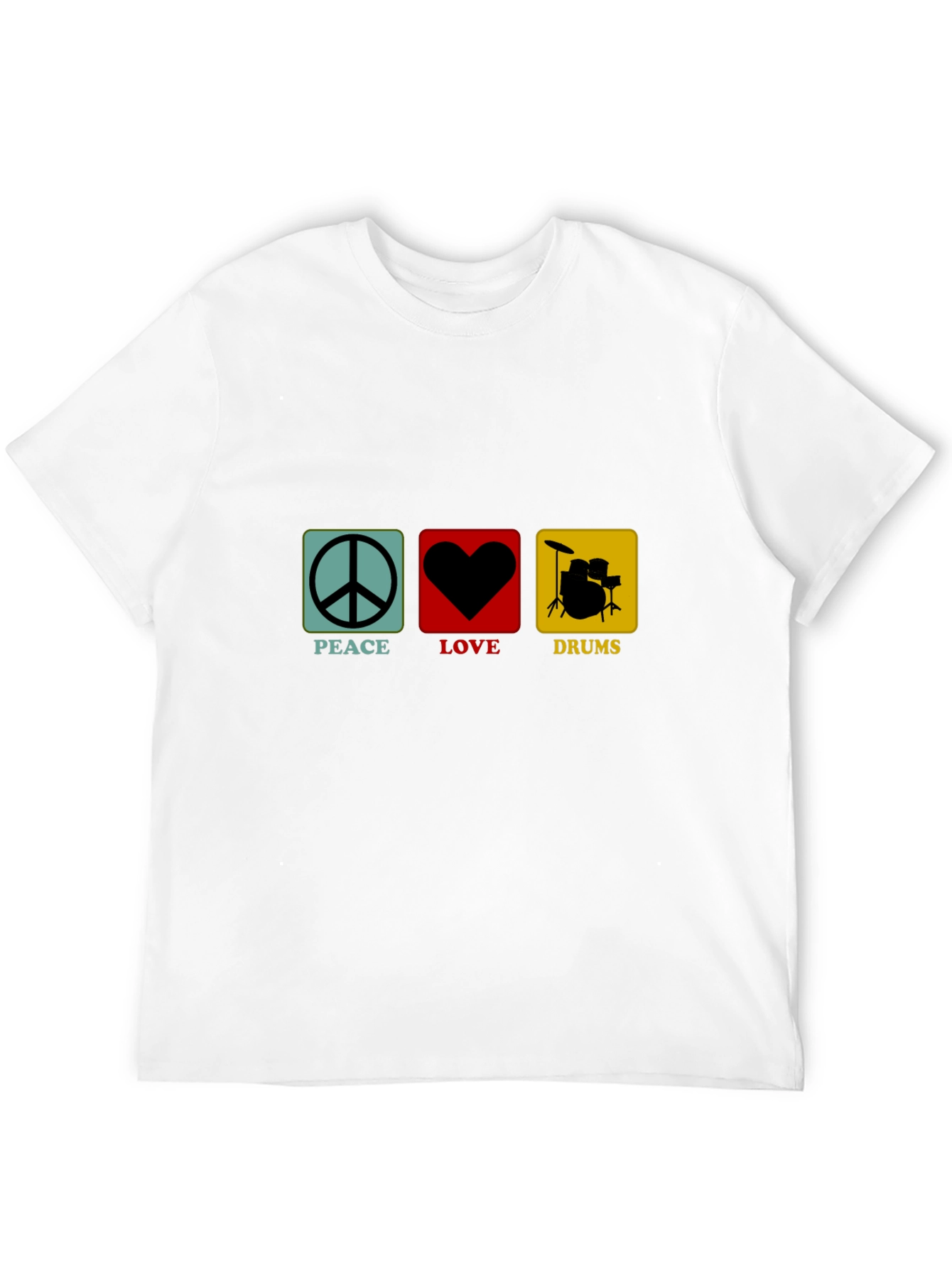 Peace Love Drums Graphic T-Shirt