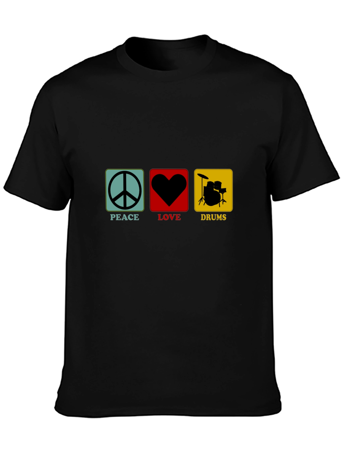 Peace Love Drums Graphic T-Shirt