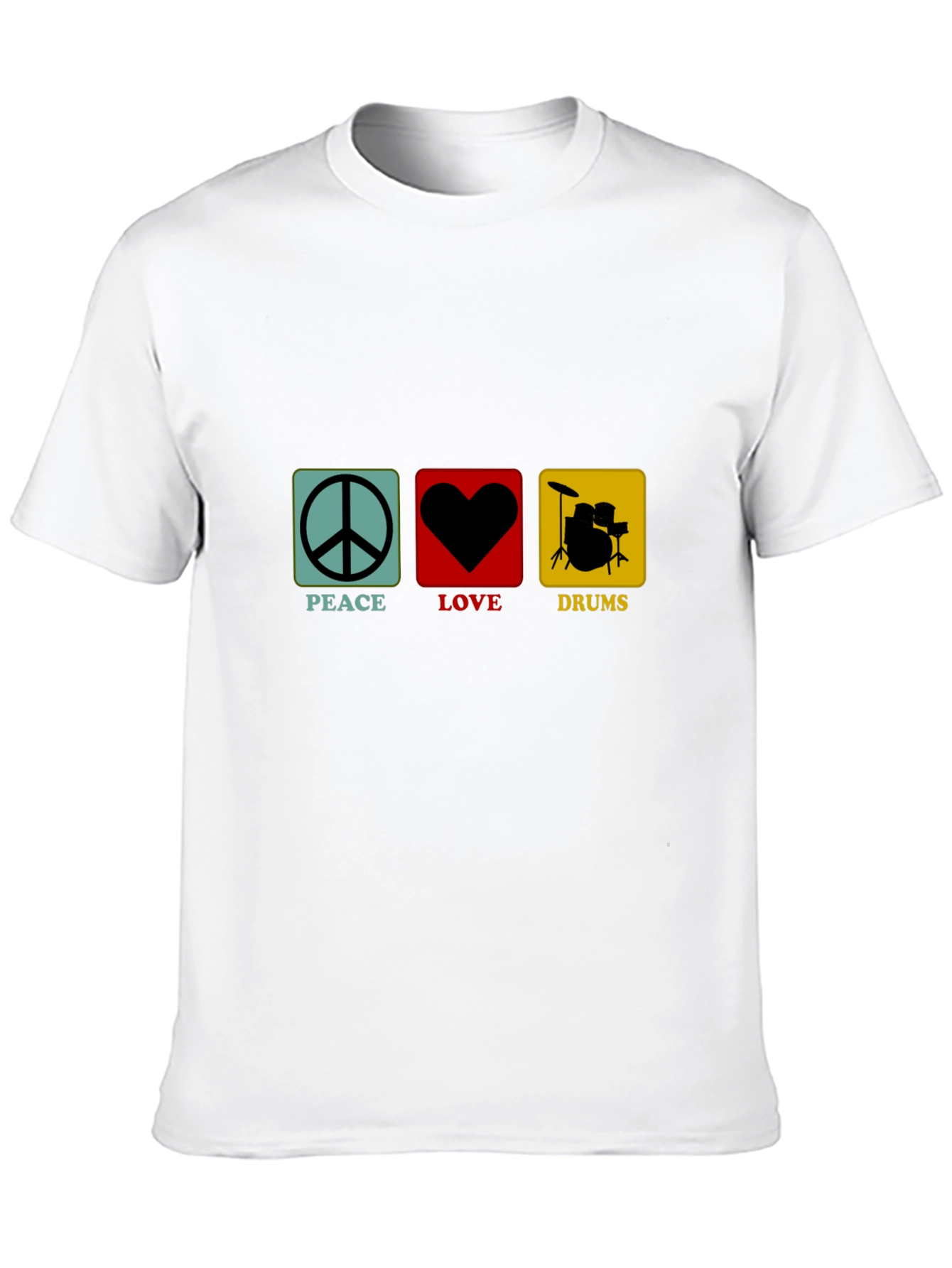 Peace Love Drums Graphic T-Shirt