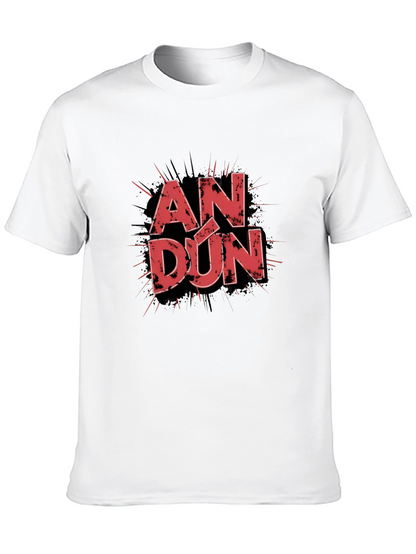 AN DÚN Graphic T-Shirt - Stylish Black Tee