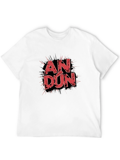 AN DÚN Graphic T-Shirt - Stylish Black Tee