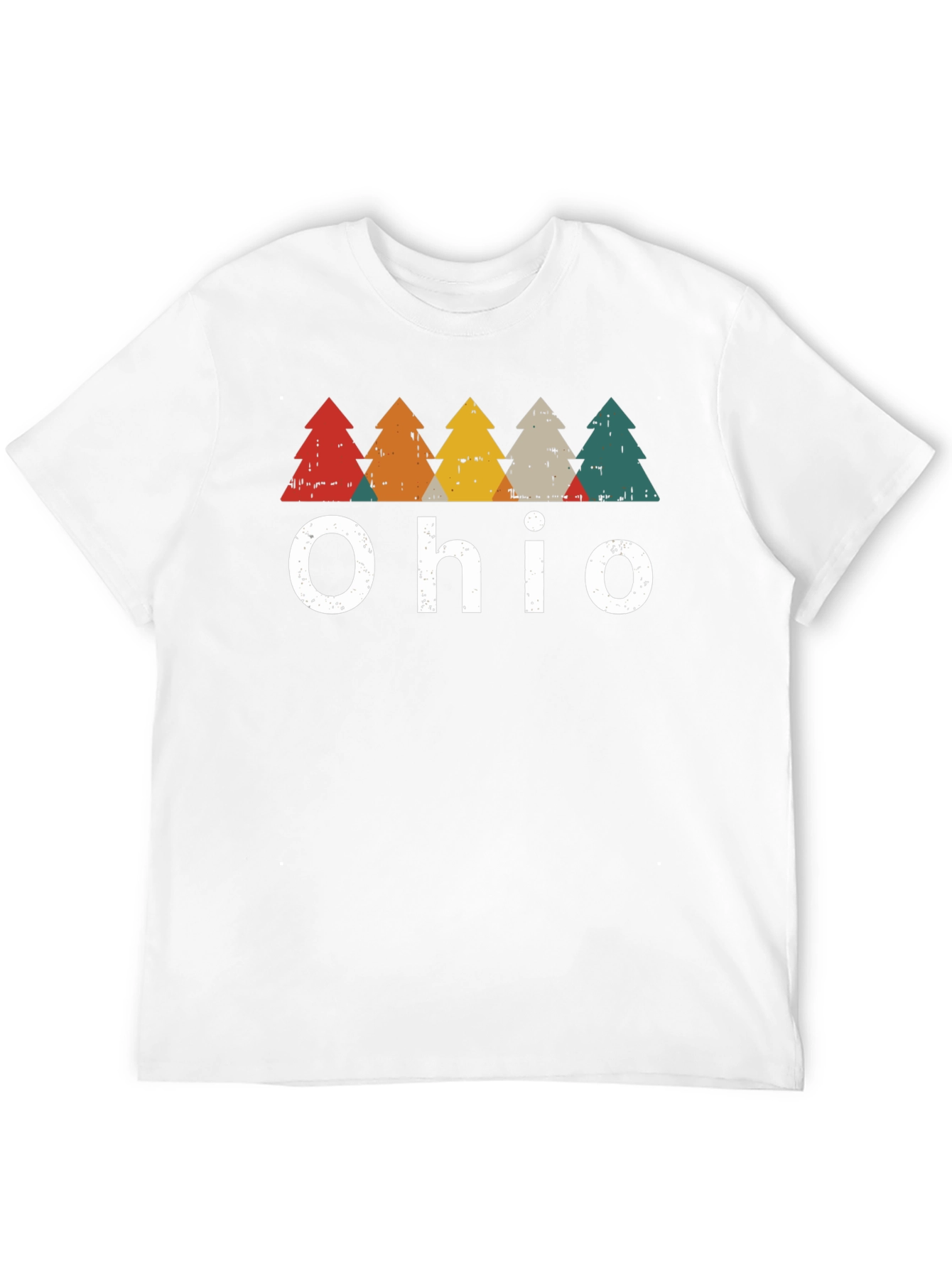 Ohio Retro Trees Graphic T-Shirt