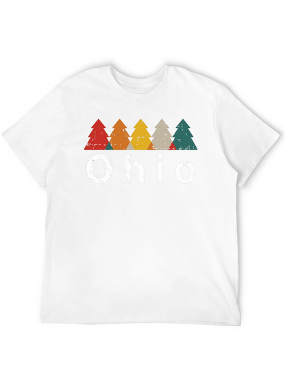 Ohio Retro Trees Graphic T-Shirt