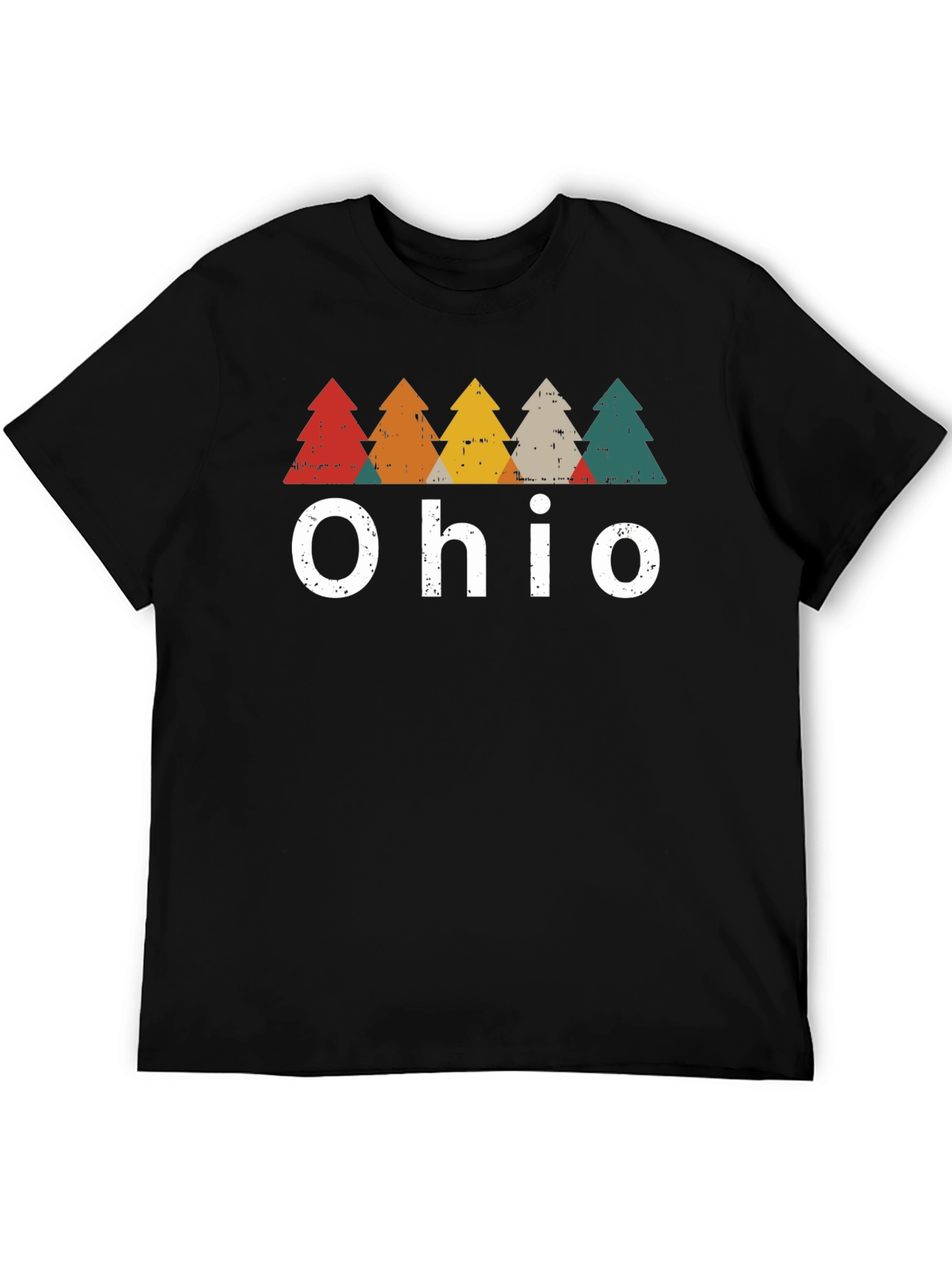 Ohio Retro Trees Graphic T-Shirt