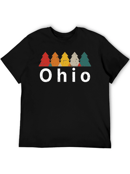Ohio Retro Trees Graphic T-Shirt