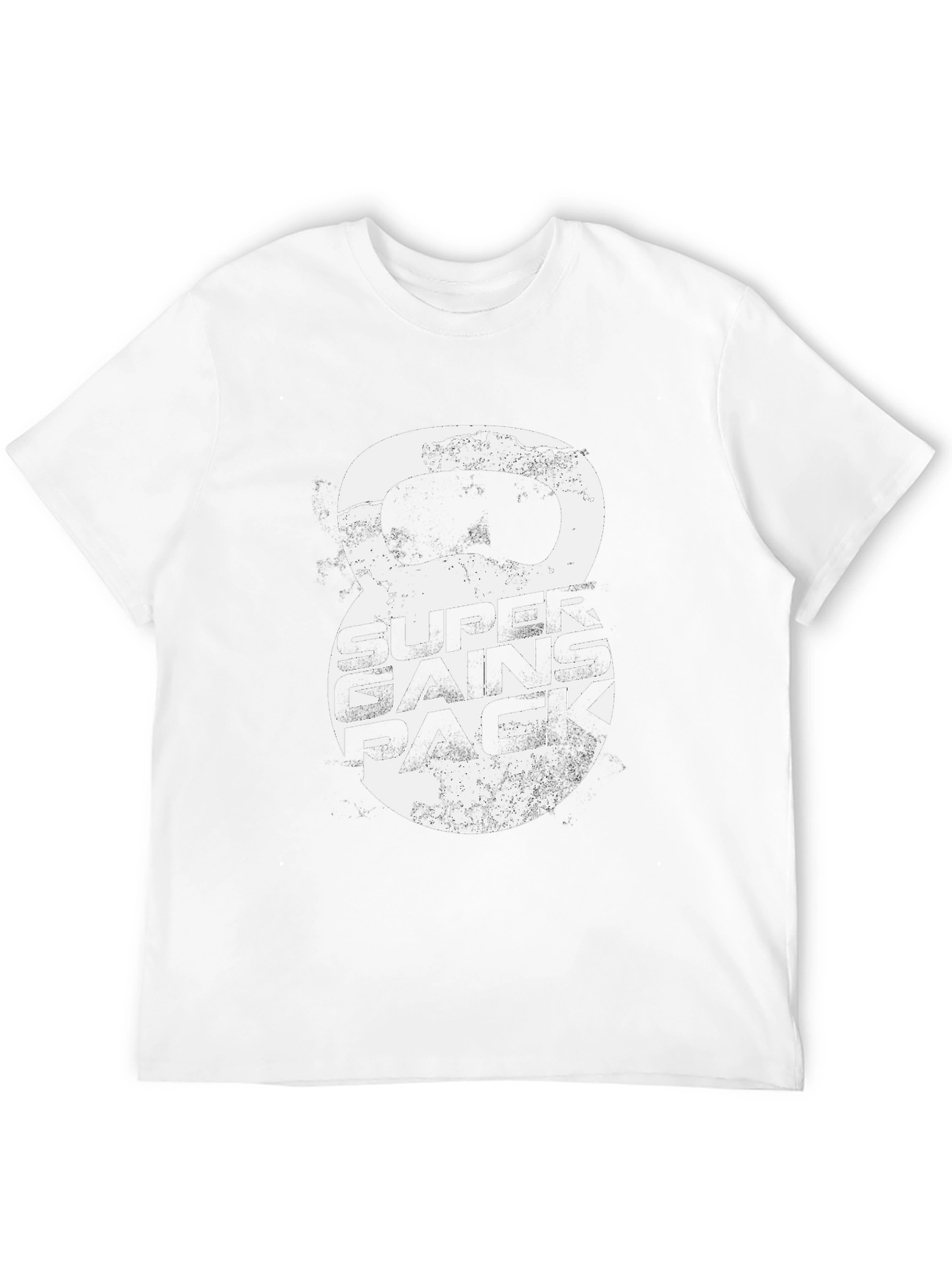 Super Gains Pack Graphic Tee - Kettlebell Design
