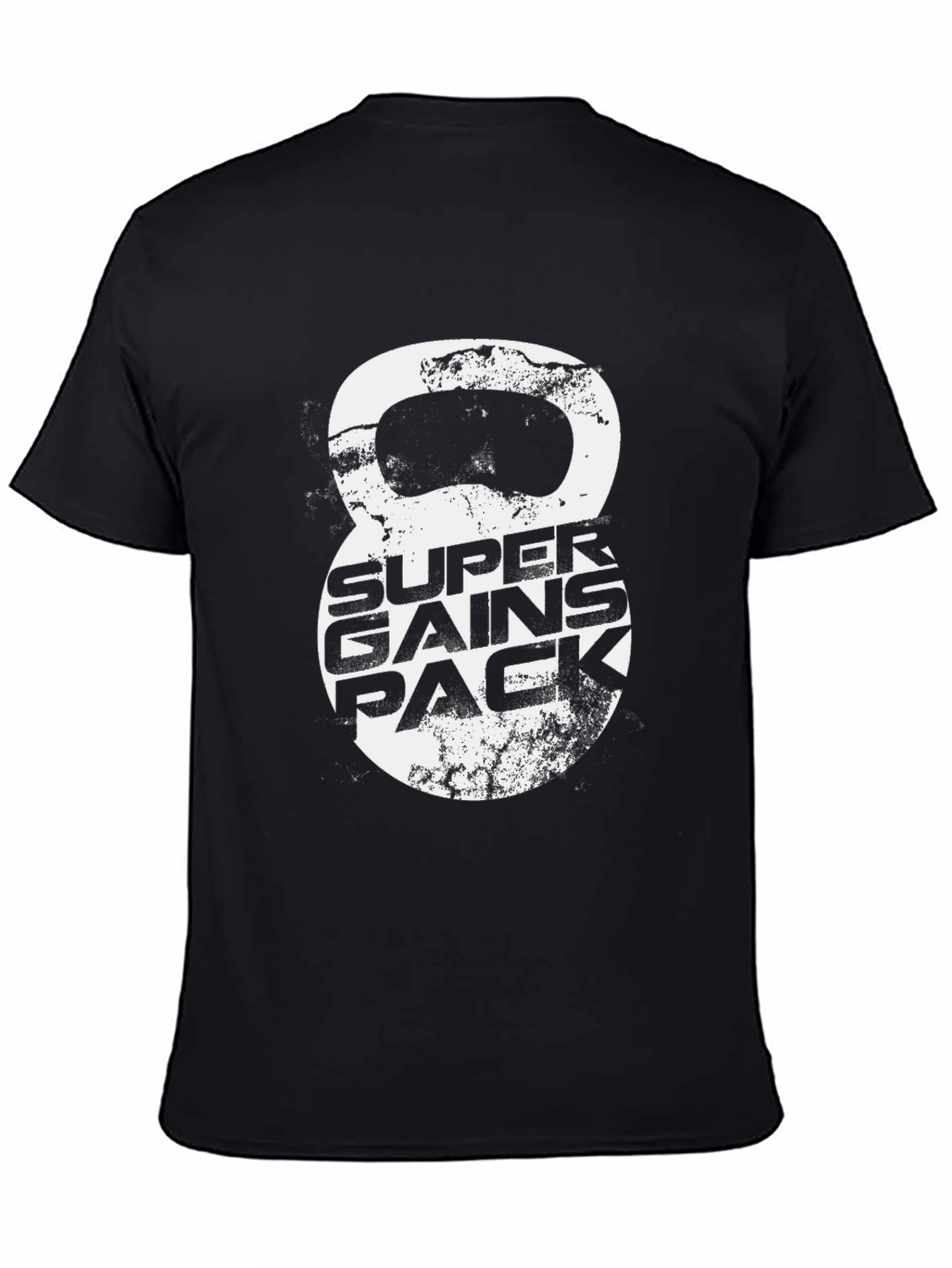 Super Gains Pack Graphic Tee - Kettlebell Design