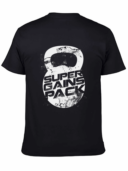 Super Gains Pack Graphic Tee - Kettlebell Design