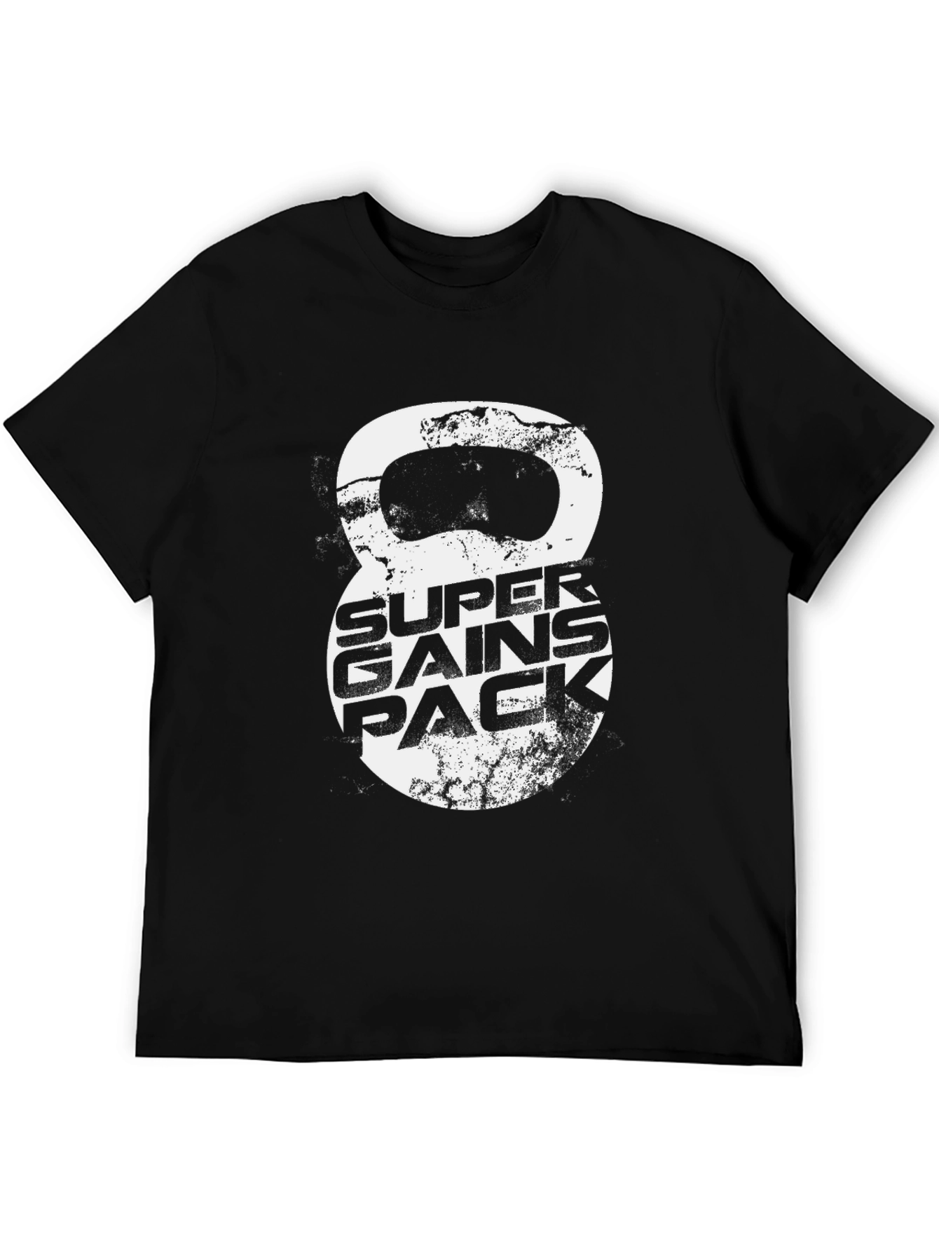 Super Gains Pack Graphic Tee - Kettlebell Design