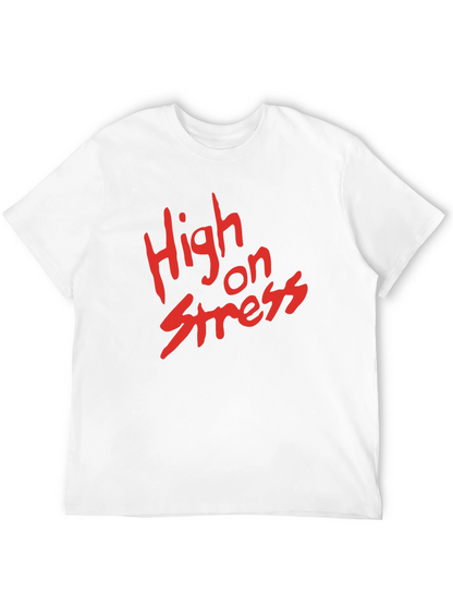 High on Stress Graphic Tee - Black