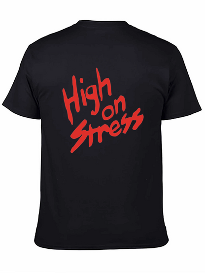 High on Stress Graphic Tee - Black