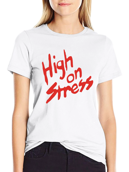 High on Stress Graphic Tee - Black