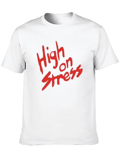 High on Stress Graphic Tee - Black