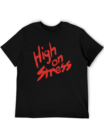 High on Stress Graphic Tee - Black